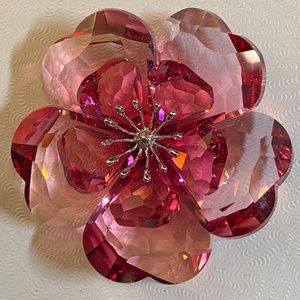 Swarovski Crystal Red Rose